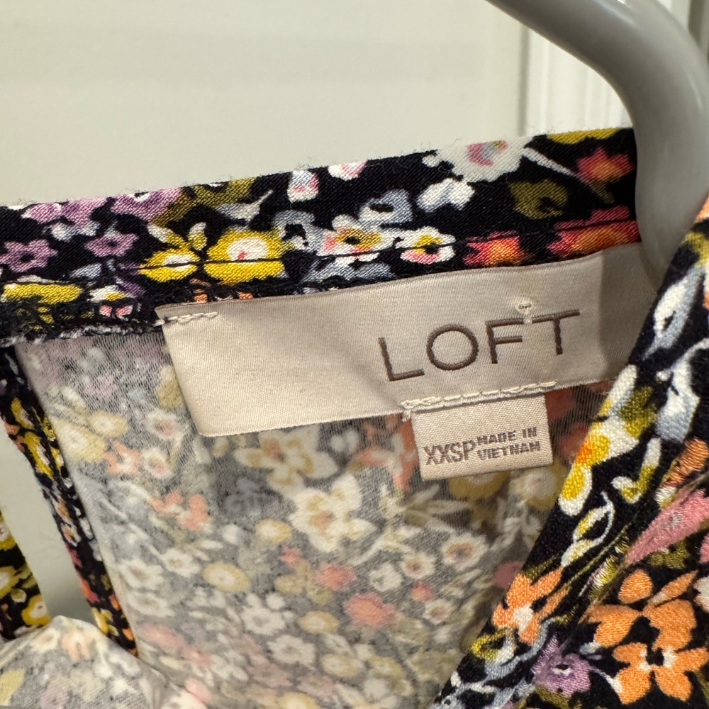 LOFT Multicolor Floral Dress